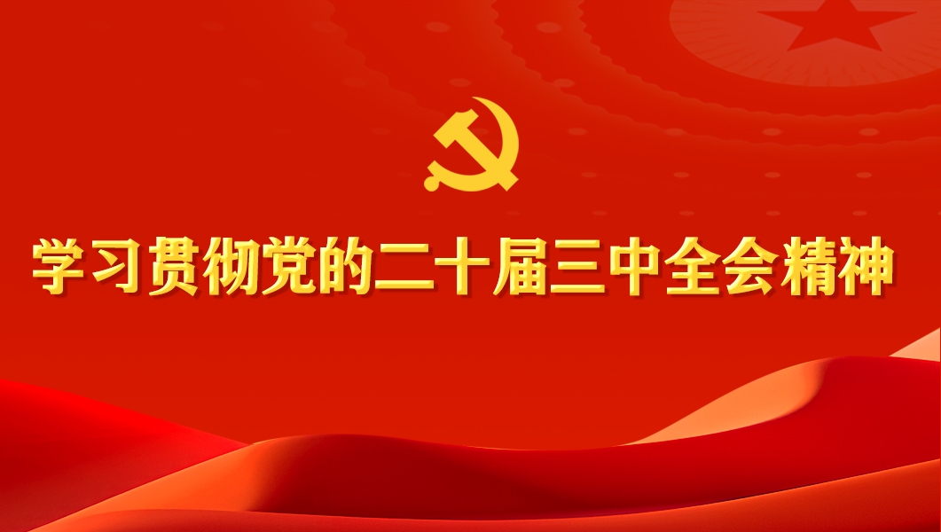 學(xué)習(xí)貫徹黨的二十屆三中全會(huì)精神